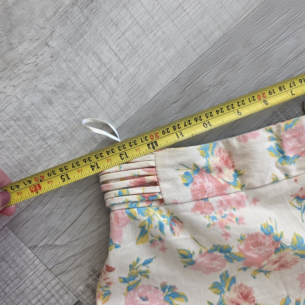 Zara Set Cropped Top + skirt Floral M - Picture 8 of 9